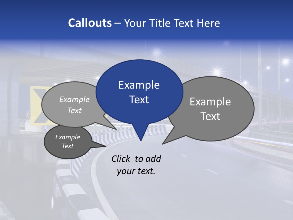 City Bypass Column PowerPoint Template