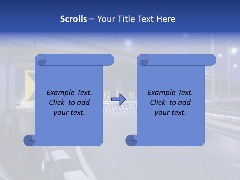 City Bypass Column PowerPoint Template