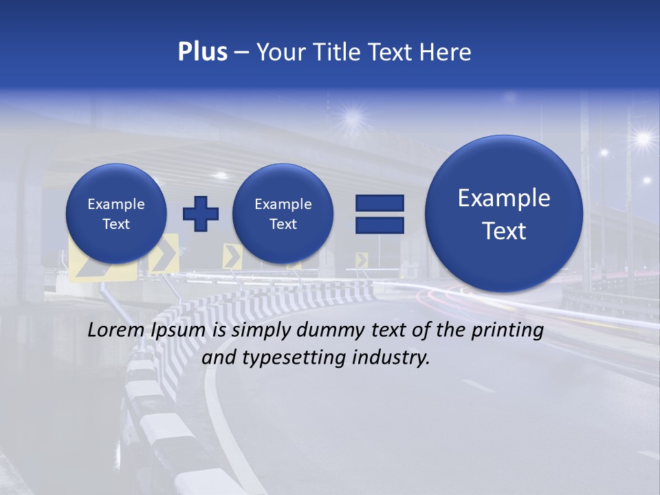 City Bypass Column PowerPoint Template