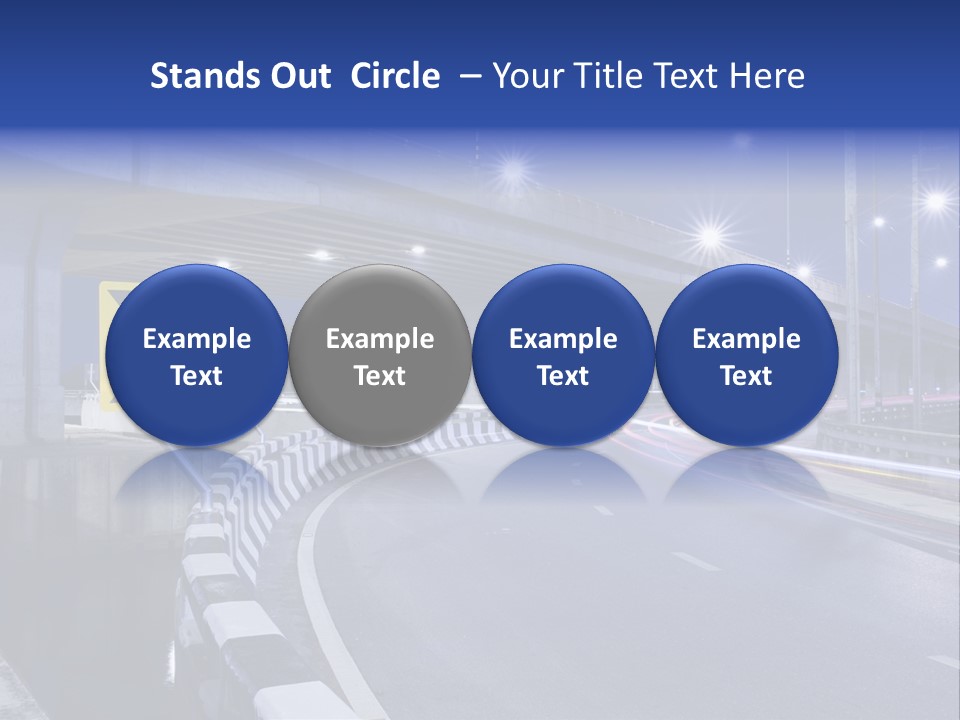 City Bypass Column PowerPoint Template