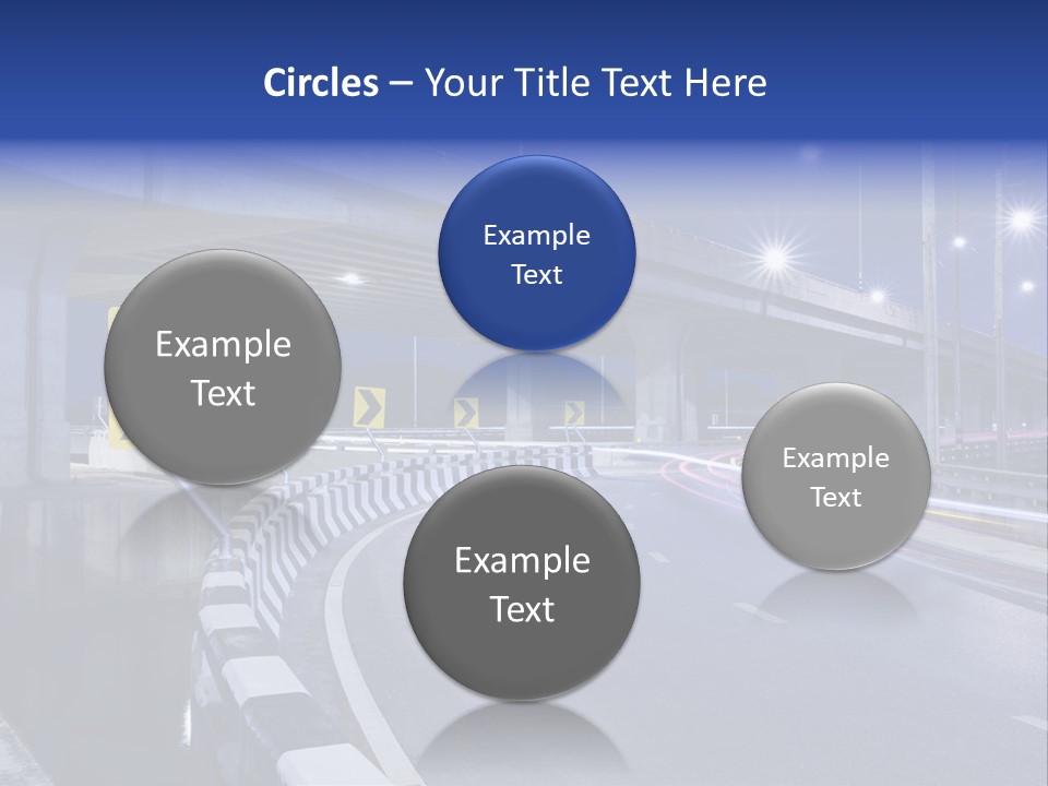 City Bypass Column PowerPoint Template