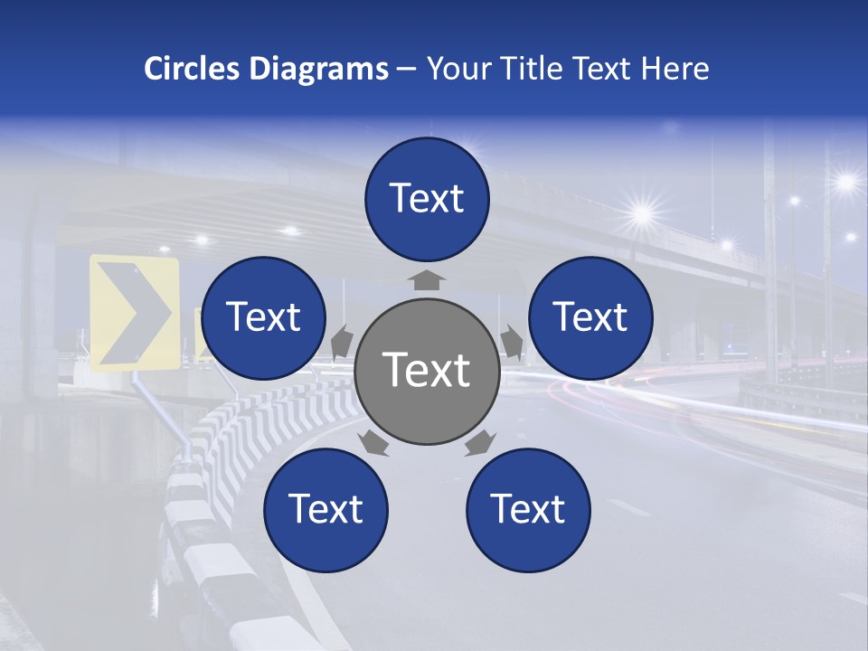 City Bypass Column PowerPoint Template