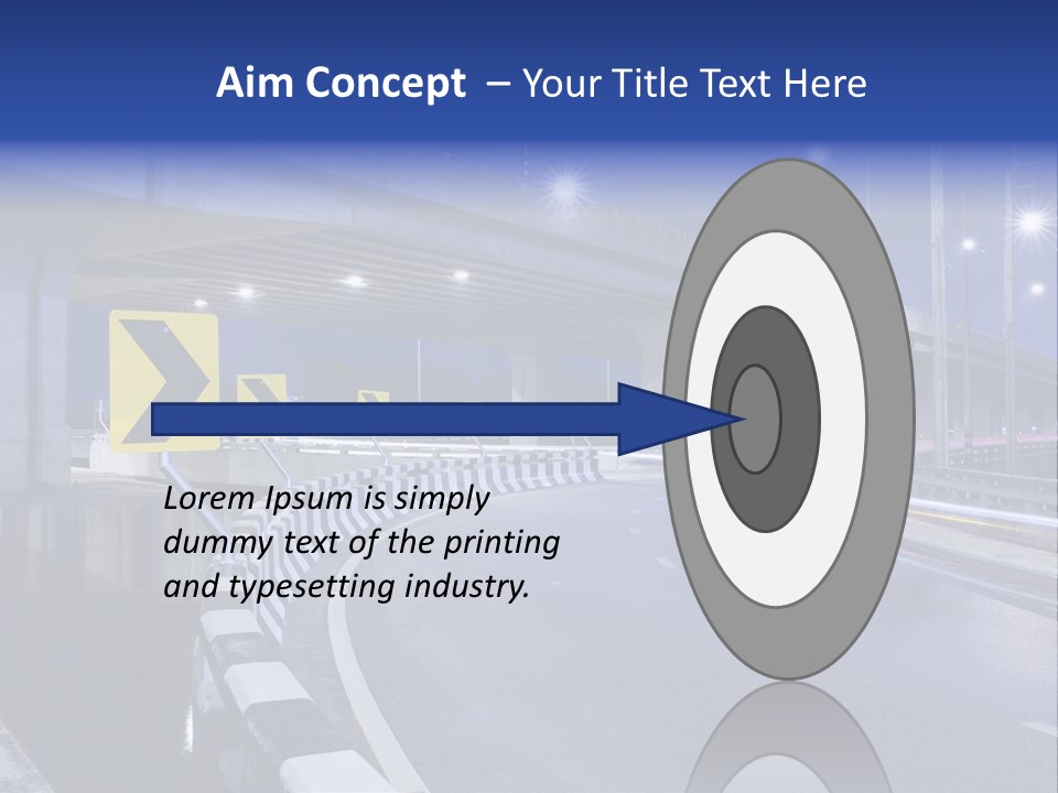 City Bypass Column PowerPoint Template