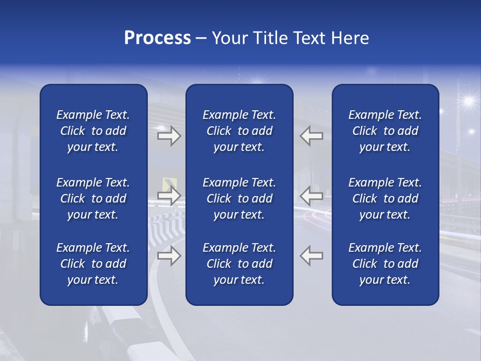 City Bypass Column PowerPoint Template