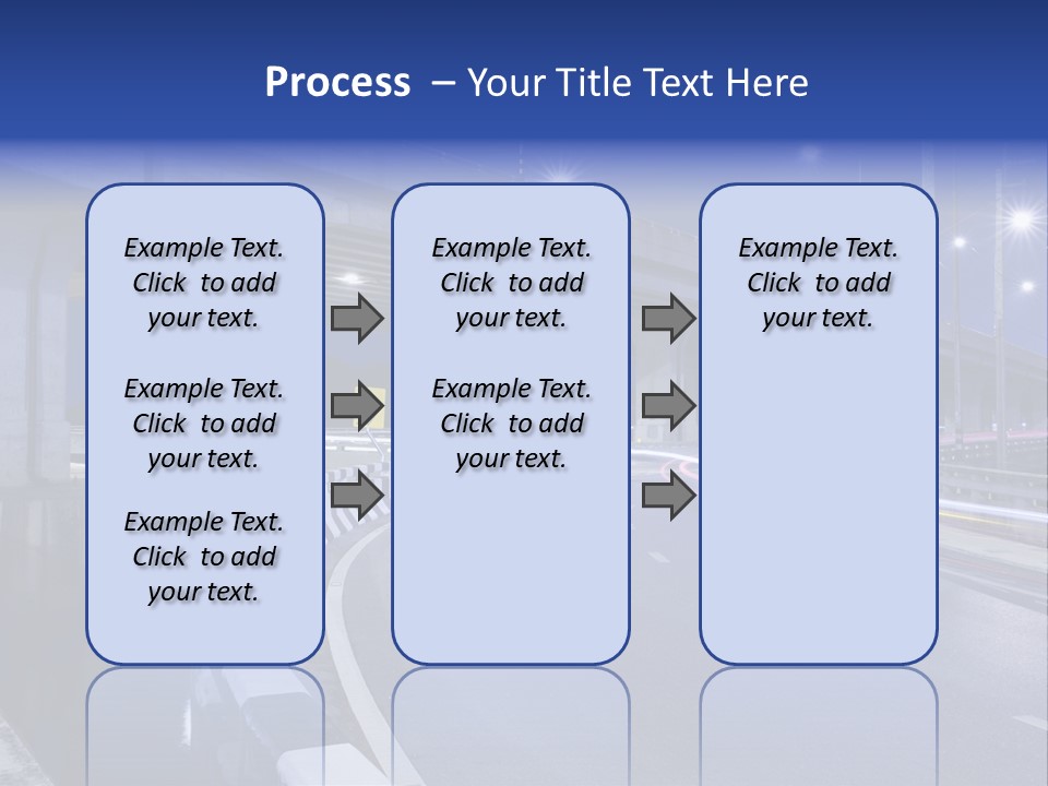 City Bypass Column PowerPoint Template