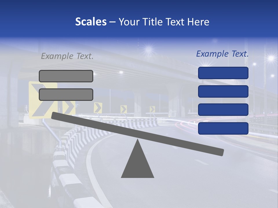 City Bypass Column PowerPoint Template