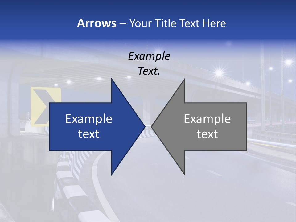 City Bypass Column PowerPoint Template