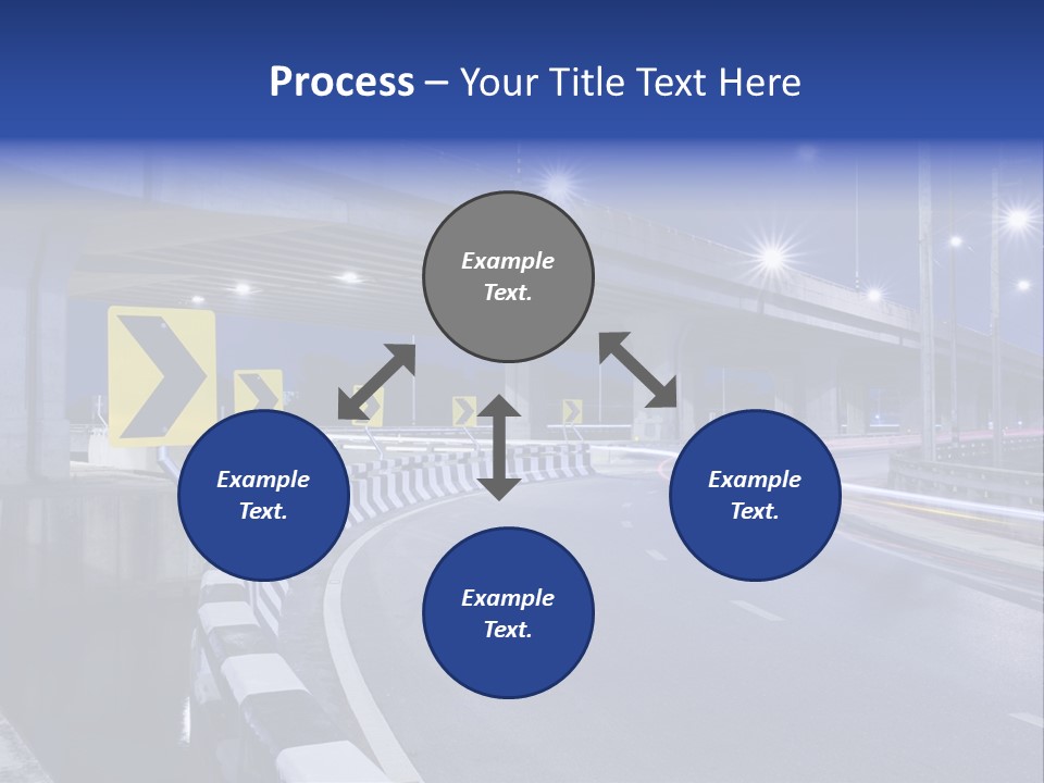 City Bypass Column PowerPoint Template