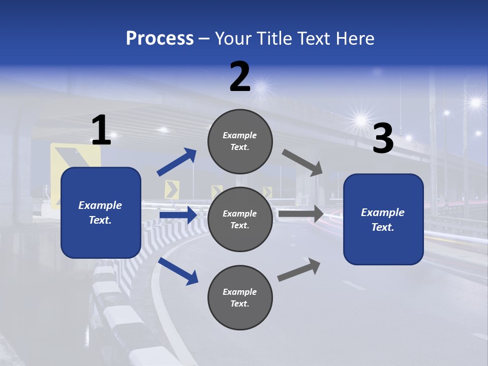 City Bypass Column PowerPoint Template