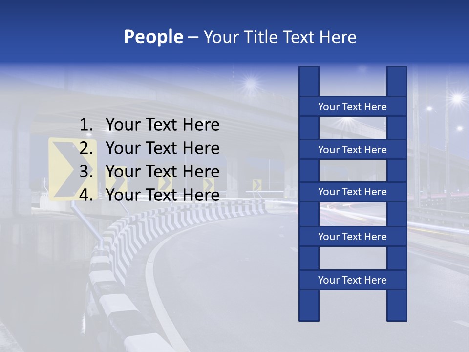 City Bypass Column PowerPoint Template