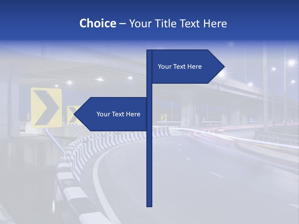 City Bypass Column PowerPoint Template