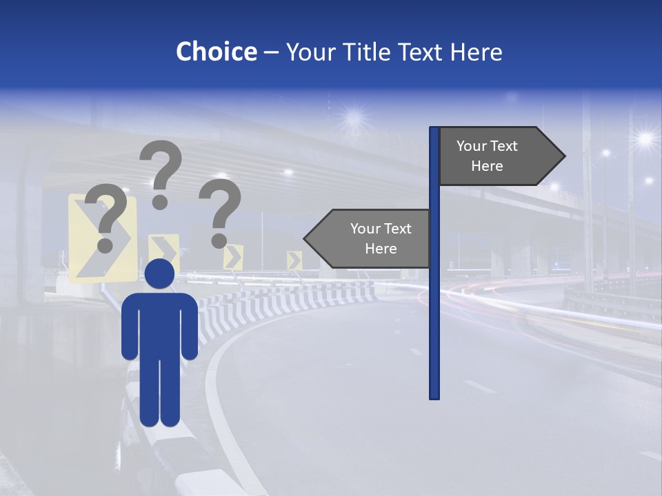 City Bypass Column PowerPoint Template