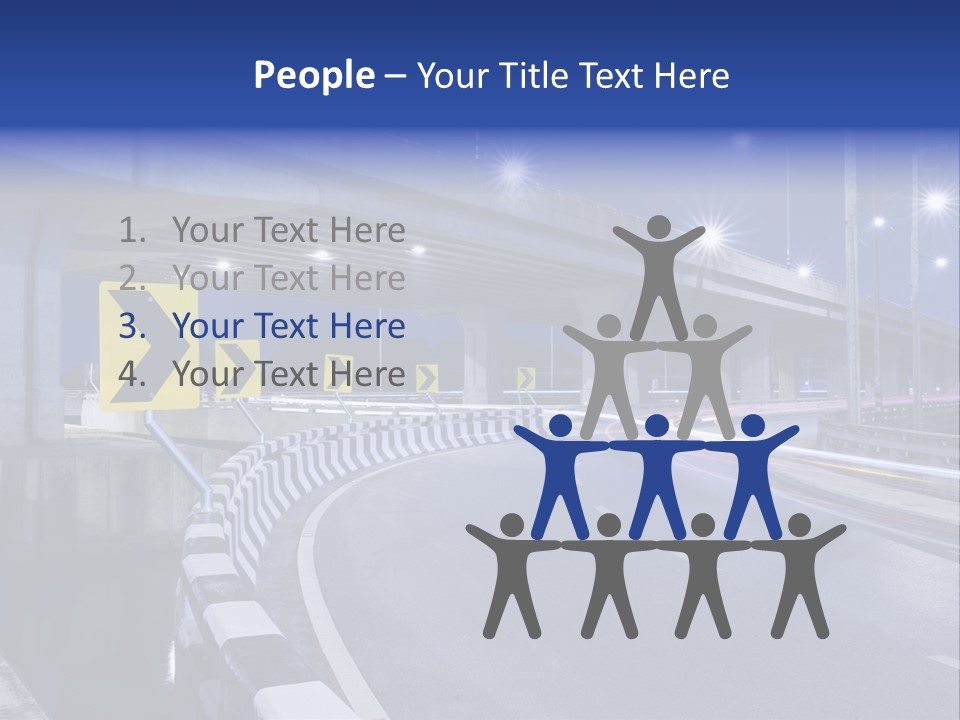 City Bypass Column PowerPoint Template