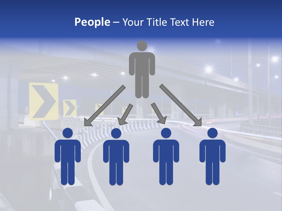 City Bypass Column PowerPoint Template