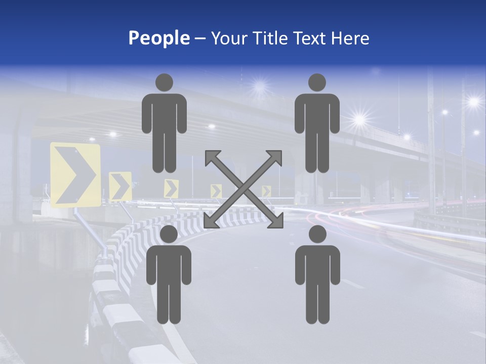 City Bypass Column PowerPoint Template