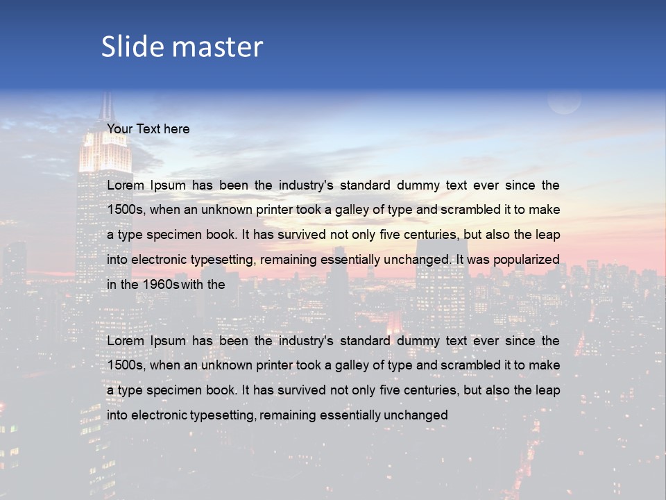 White Manhattan America PowerPoint Template