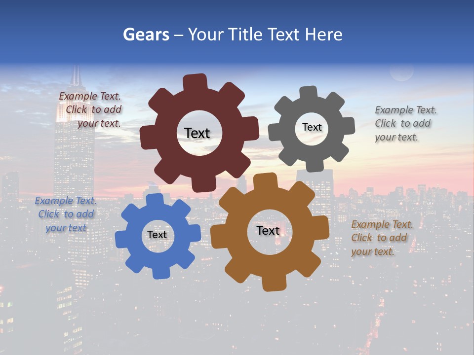 White Manhattan America PowerPoint Template