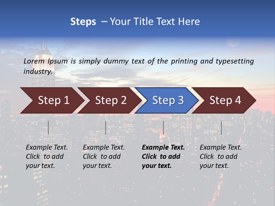 White Manhattan America PowerPoint Template