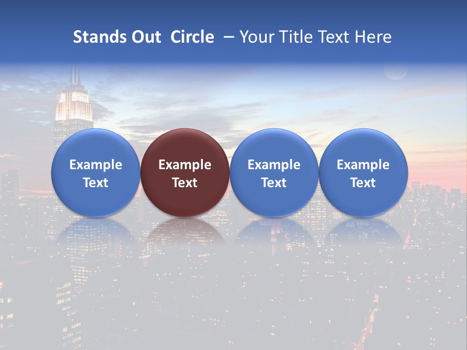 White Manhattan America PowerPoint Template