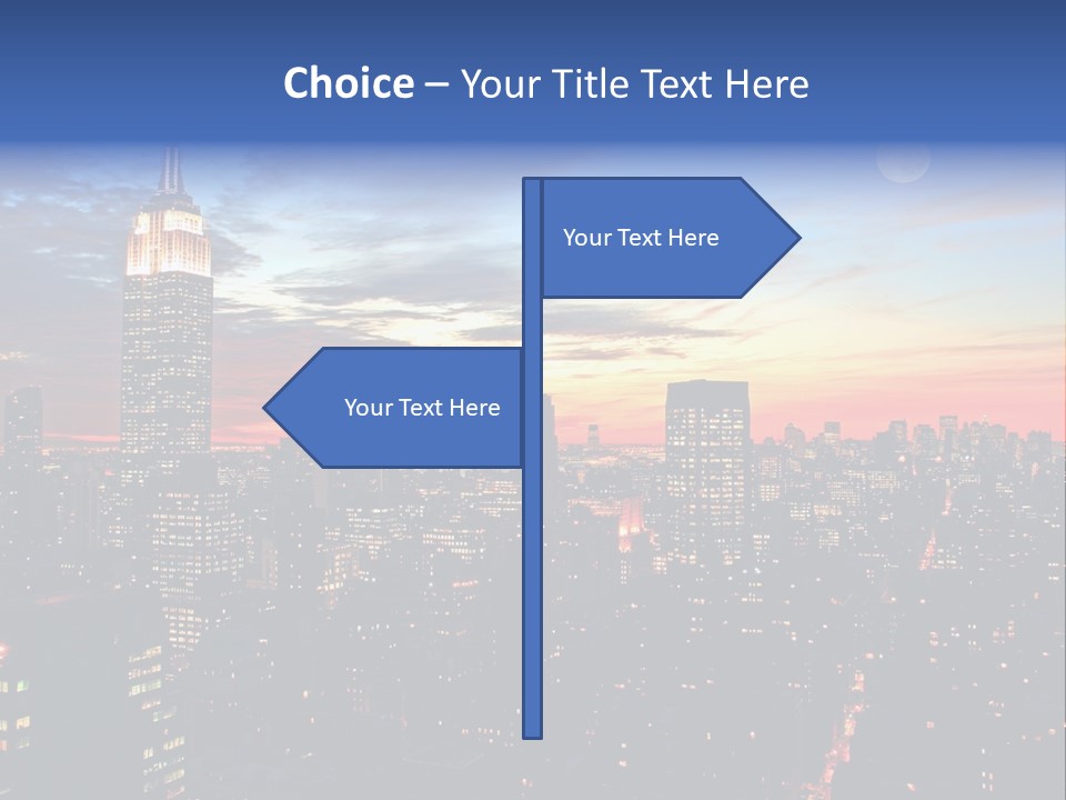 White Manhattan America PowerPoint Template