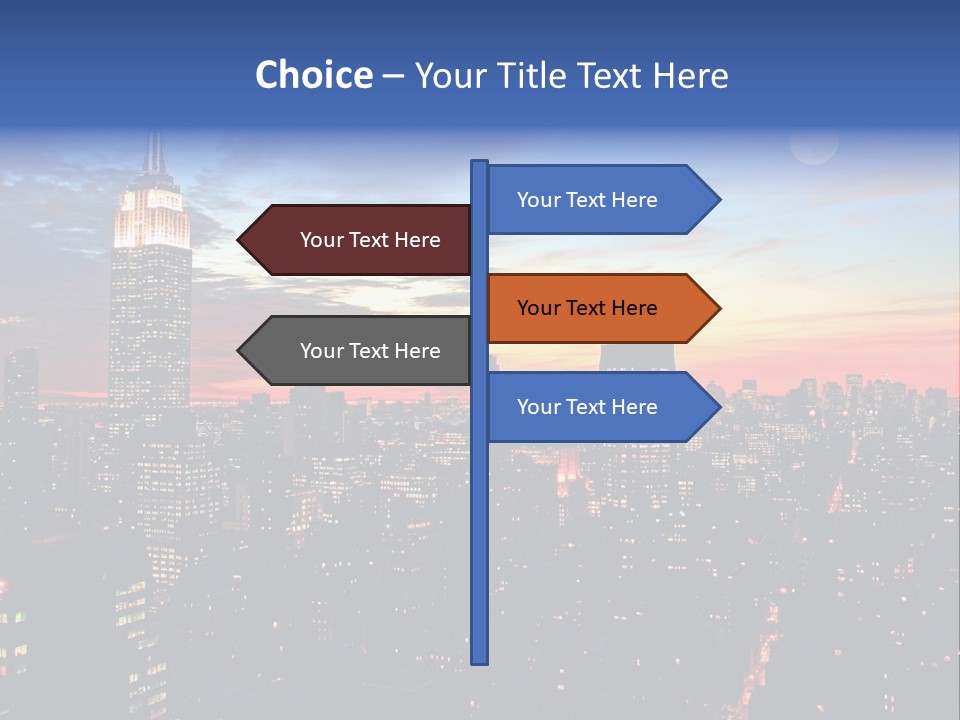 White Manhattan America PowerPoint Template