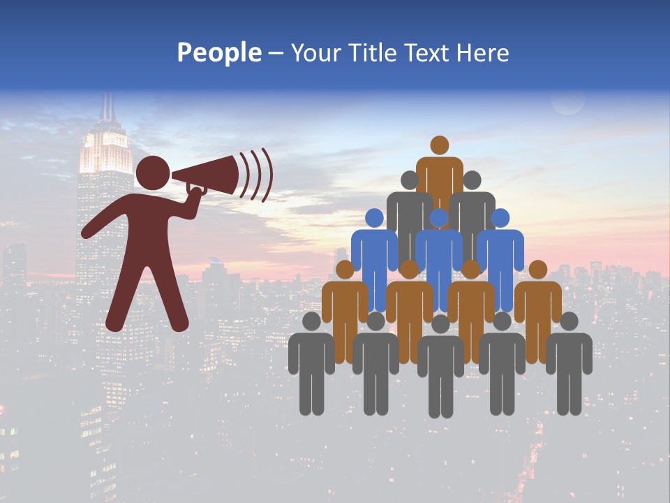 White Manhattan America PowerPoint Template