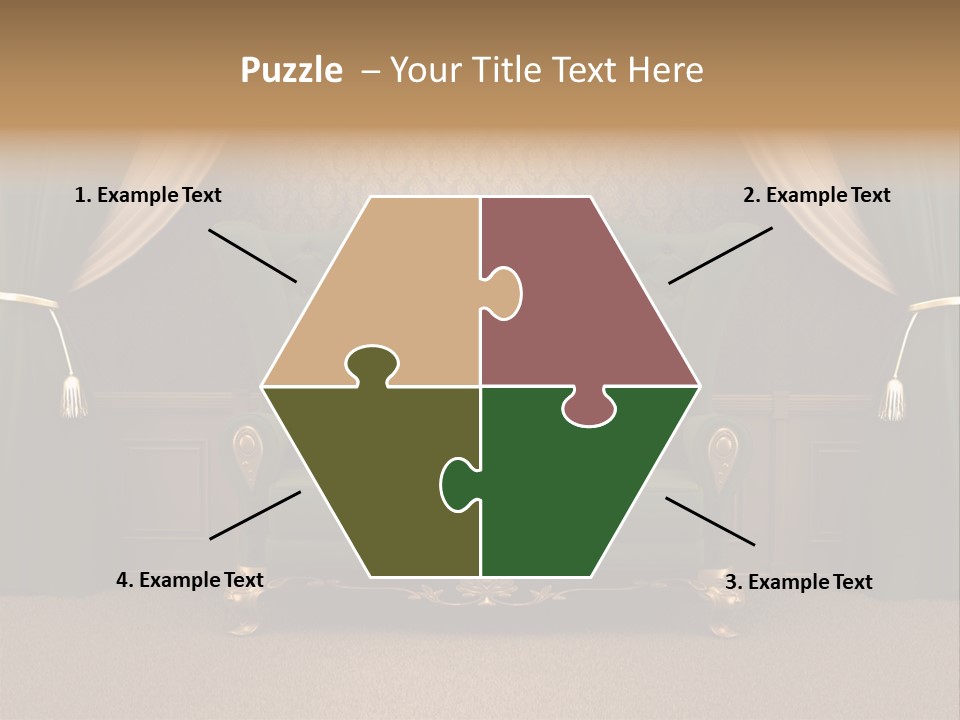 Opera Green Golden PowerPoint Template