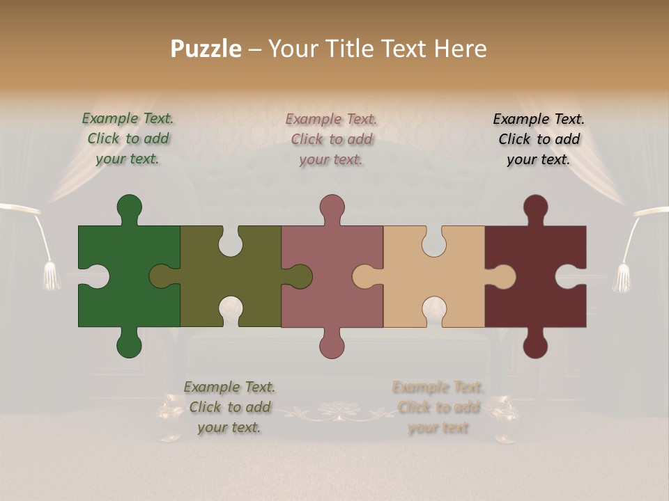 Opera Green Golden PowerPoint Template