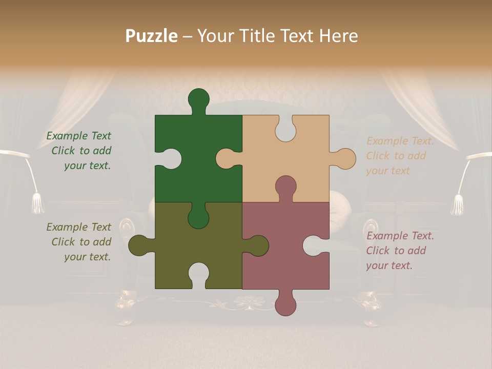 Opera Green Golden PowerPoint Template