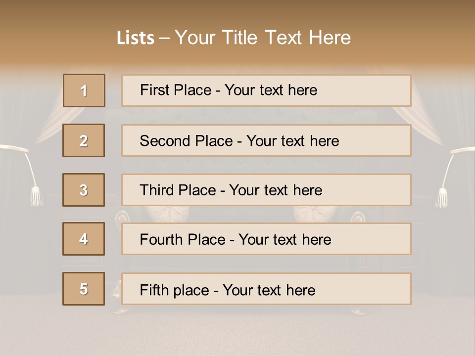 Opera Green Golden PowerPoint Template