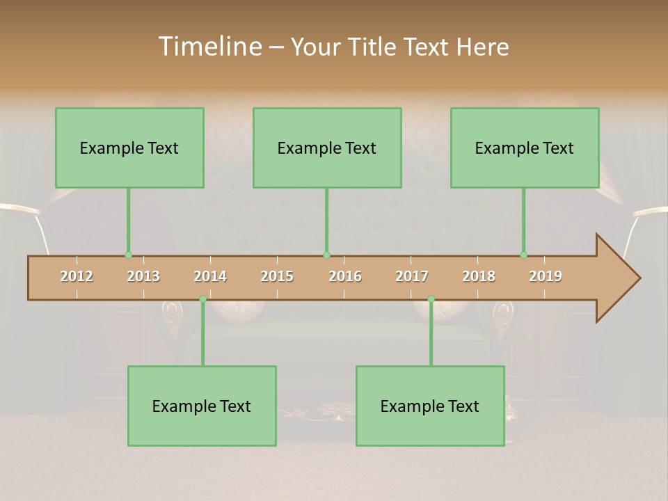 Opera Green Golden PowerPoint Template