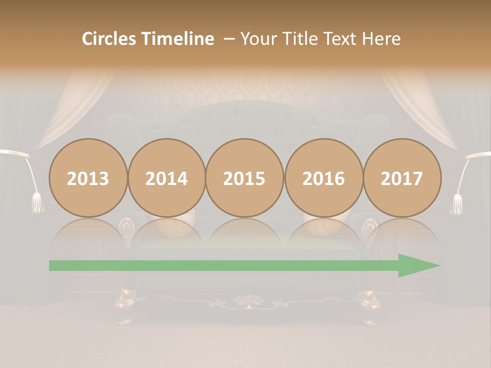 Opera Green Golden PowerPoint Template