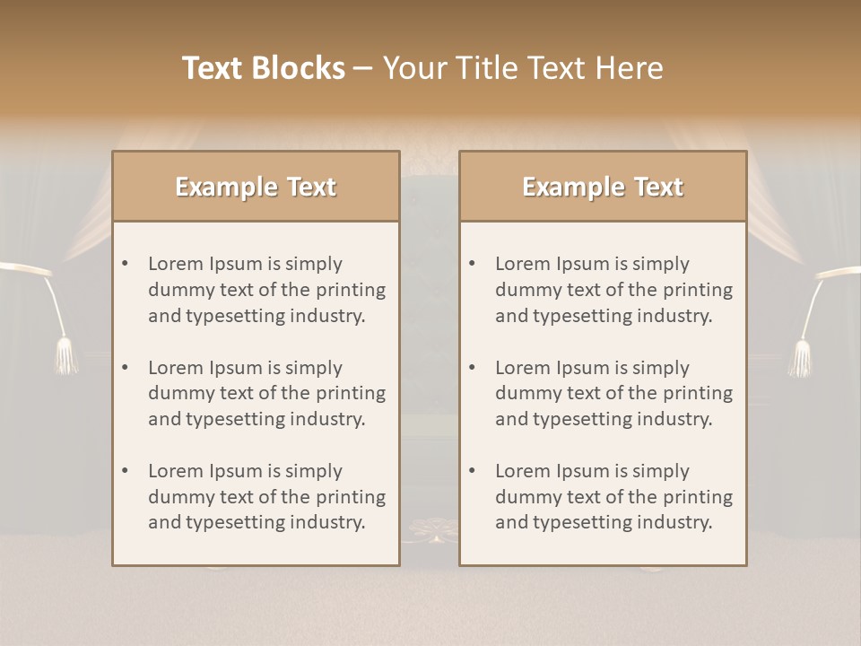 Opera Green Golden PowerPoint Template
