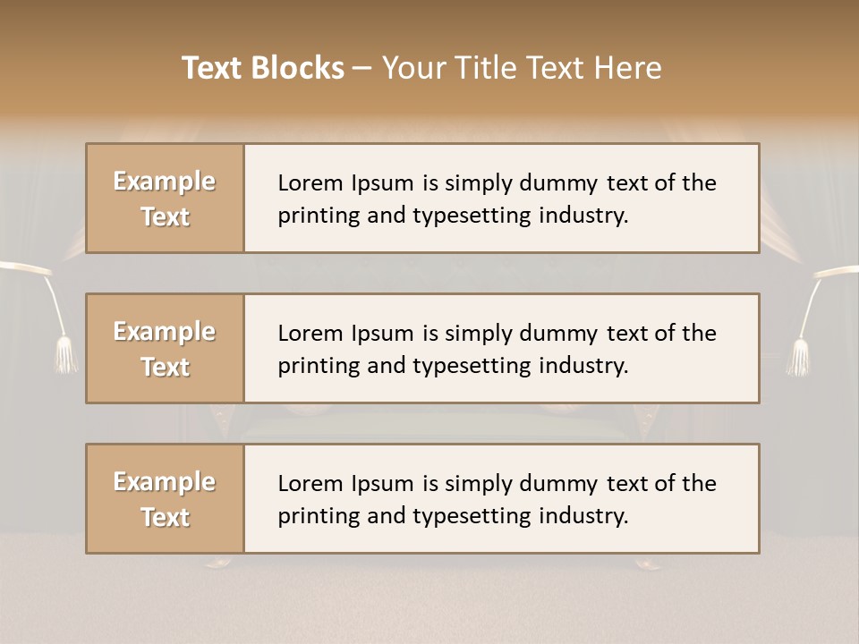 Opera Green Golden PowerPoint Template