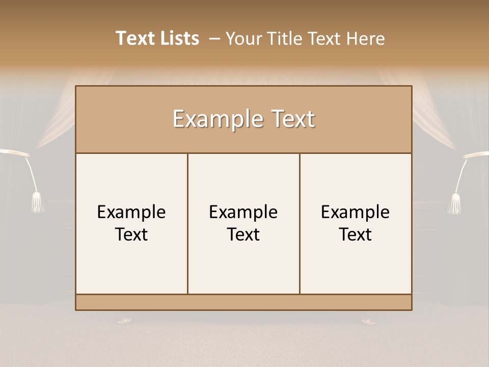 Opera Green Golden PowerPoint Template