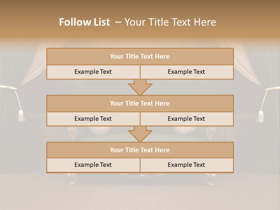 Opera Green Golden PowerPoint Template