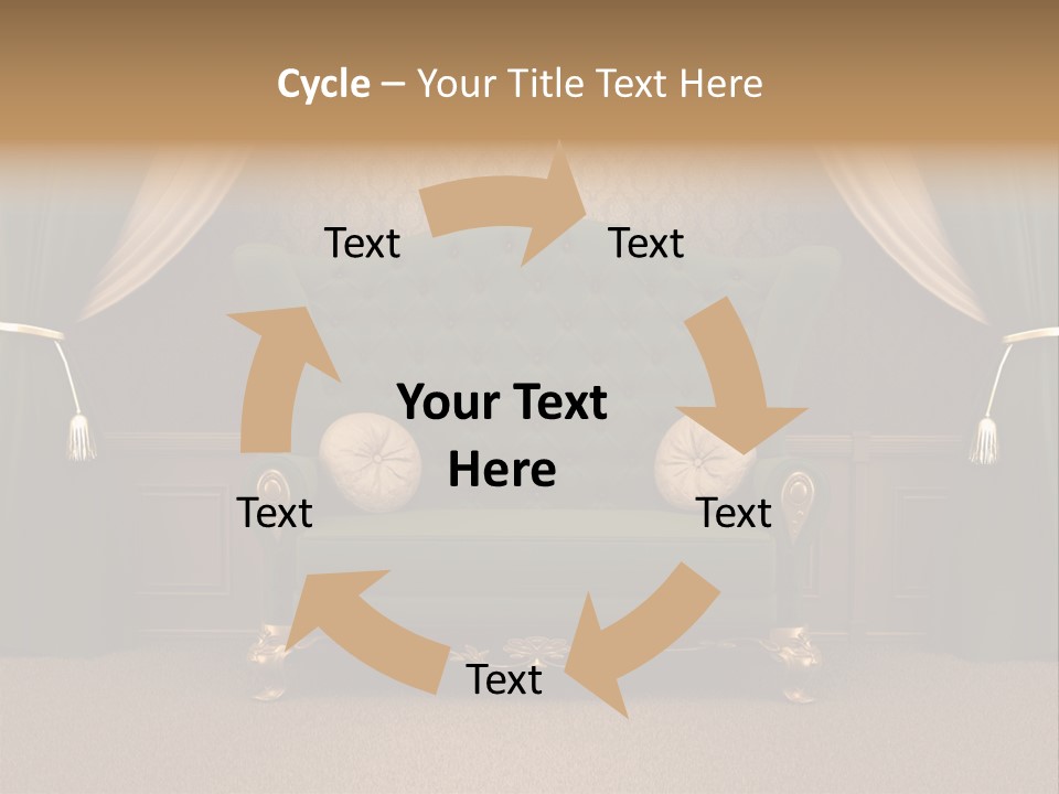 Opera Green Golden PowerPoint Template