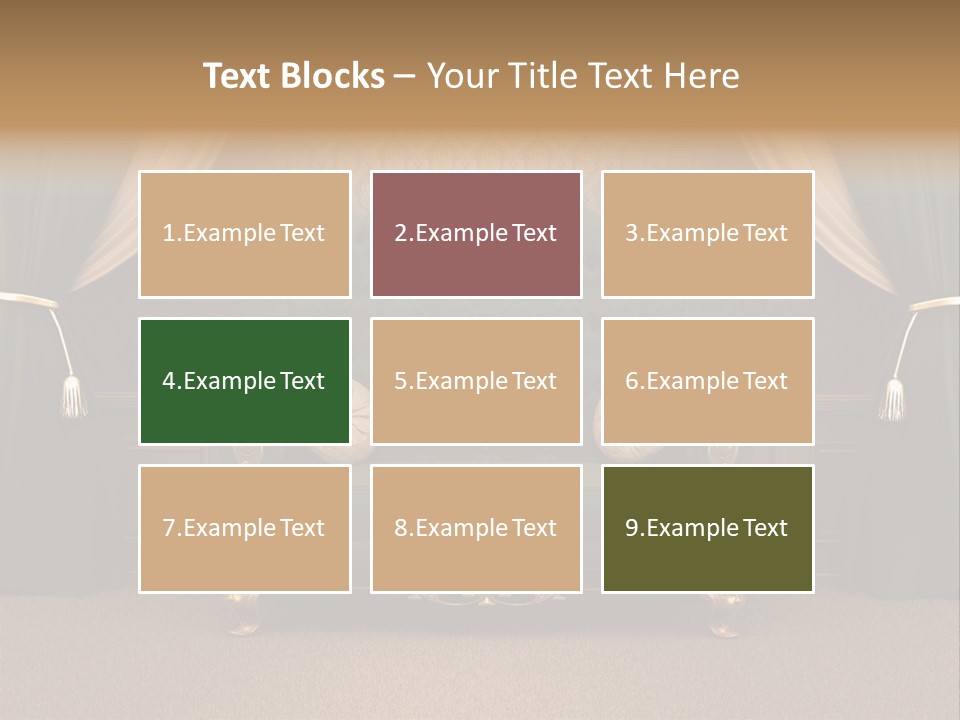 Opera Green Golden PowerPoint Template