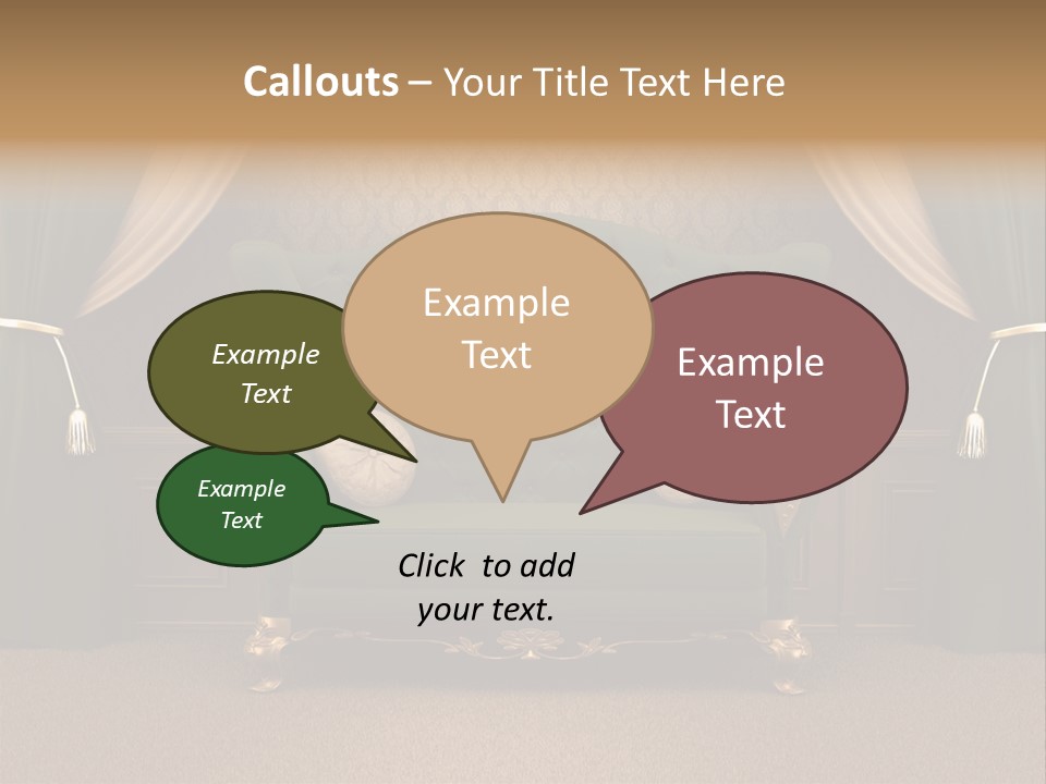 Opera Green Golden PowerPoint Template