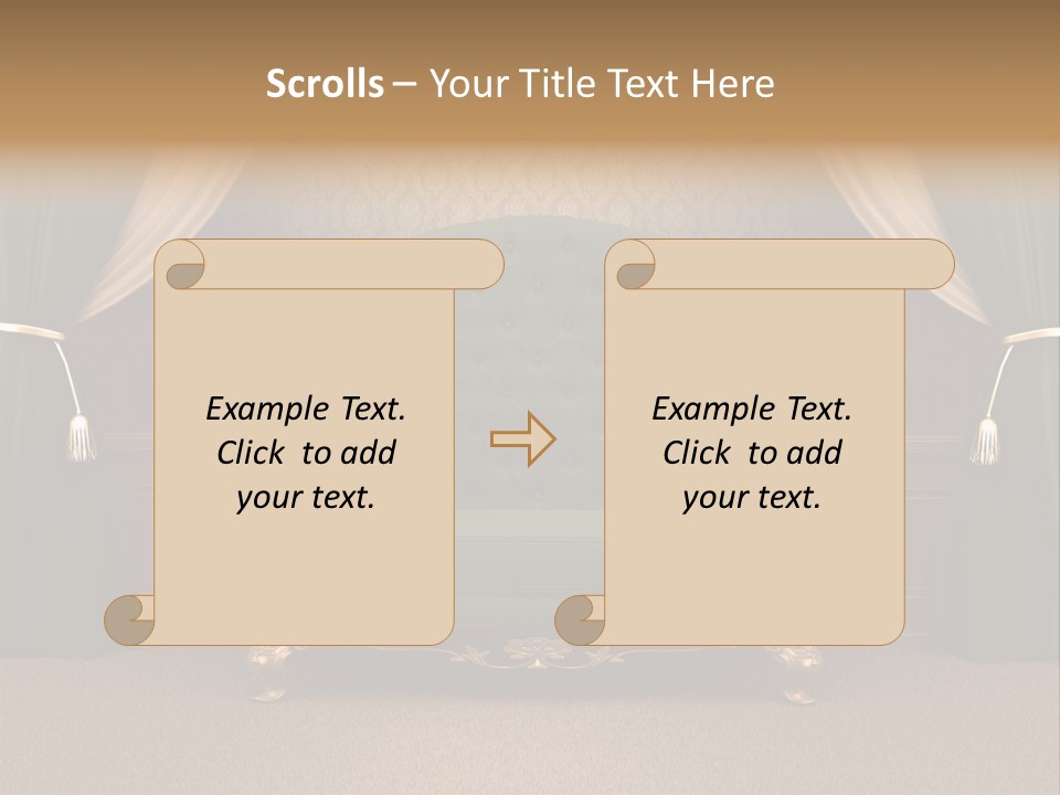 Opera Green Golden PowerPoint Template