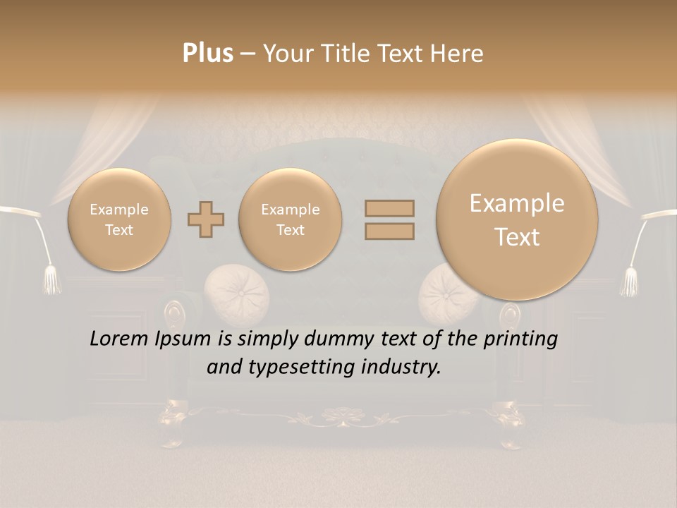 Opera Green Golden PowerPoint Template