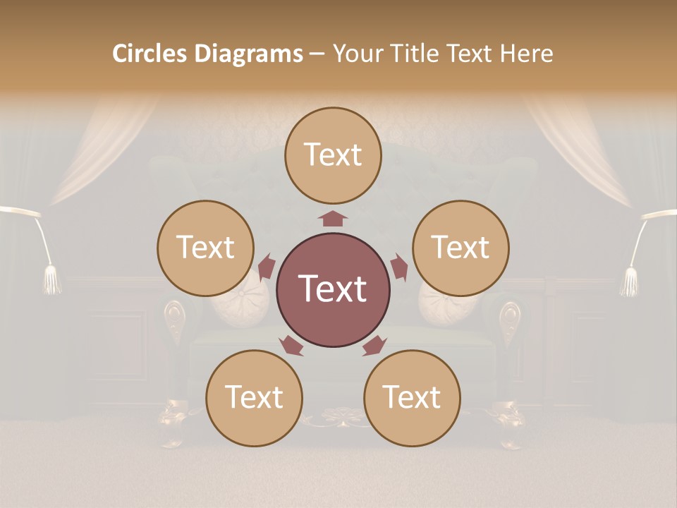 Opera Green Golden PowerPoint Template