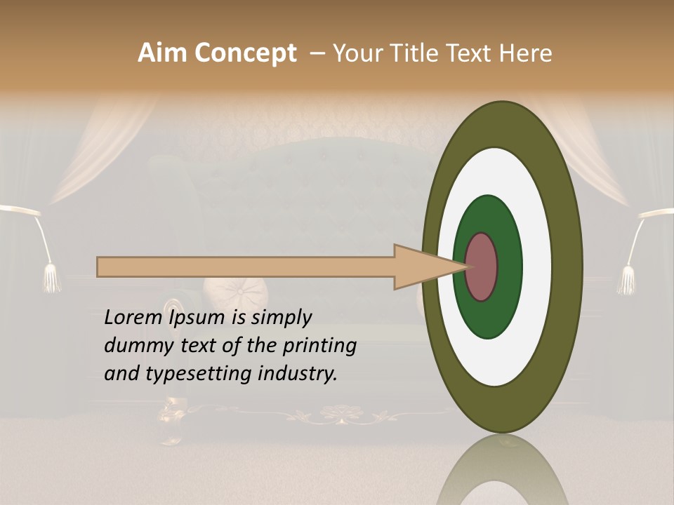 Opera Green Golden PowerPoint Template