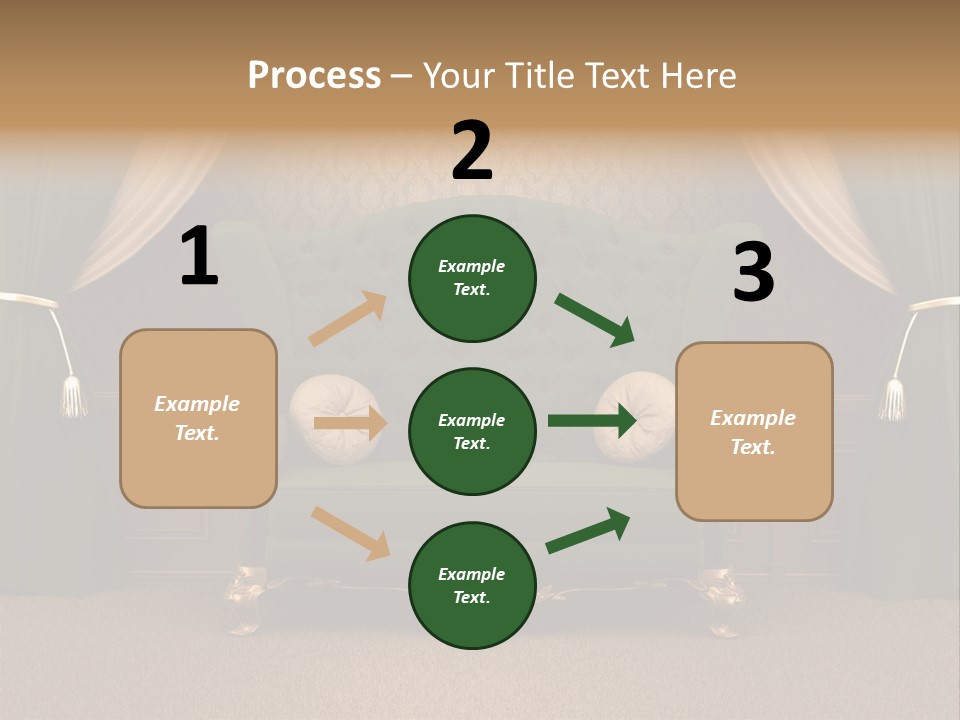 Opera Green Golden PowerPoint Template