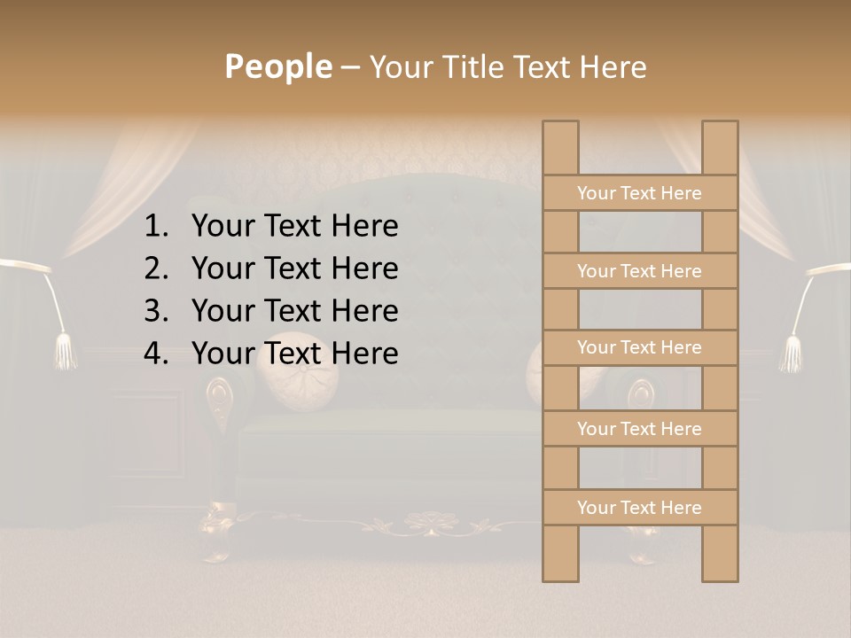 Opera Green Golden PowerPoint Template