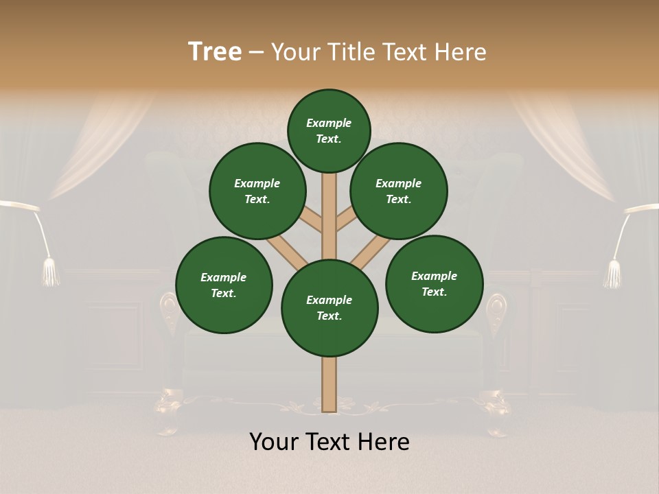 Opera Green Golden PowerPoint Template