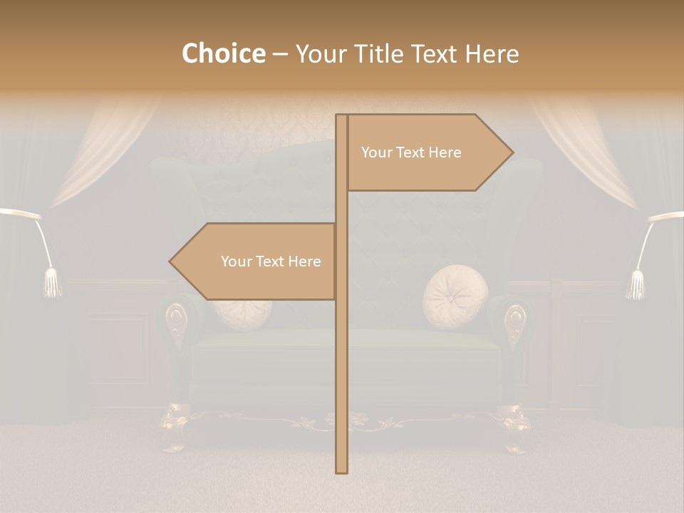Opera Green Golden PowerPoint Template