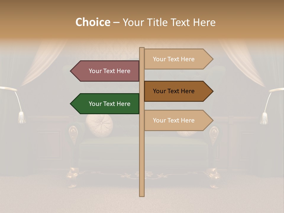 Opera Green Golden PowerPoint Template