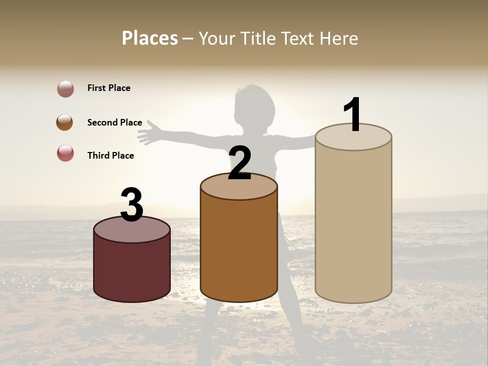 Silhouette Of Child PowerPoint Template