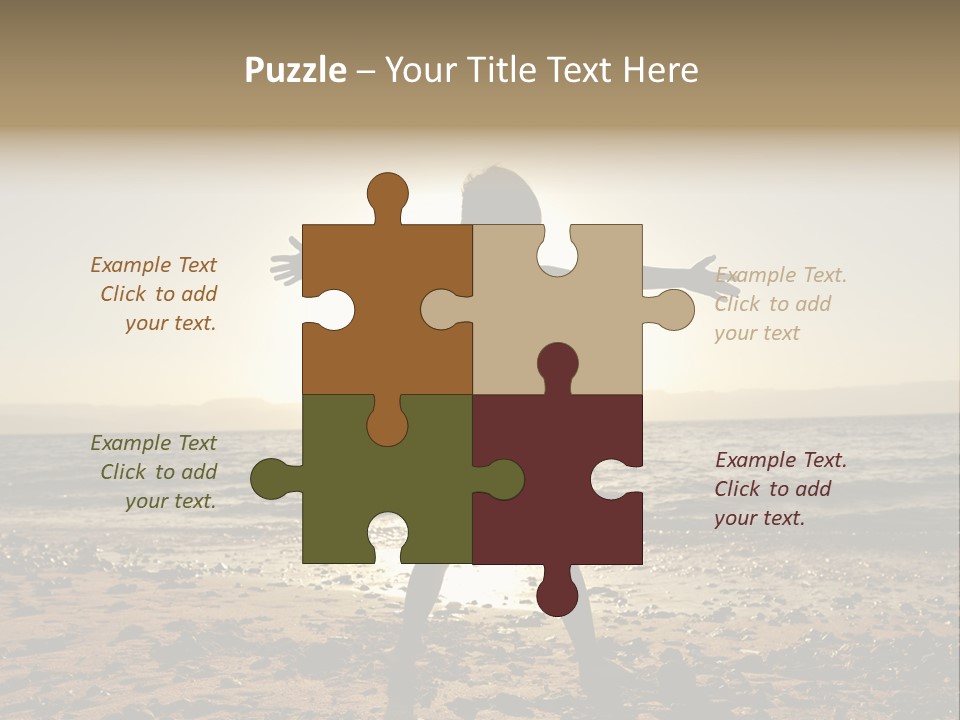 Silhouette Of Child PowerPoint Template